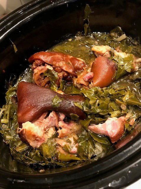 Smoked Collard Greens and Ham Hocks Recipe