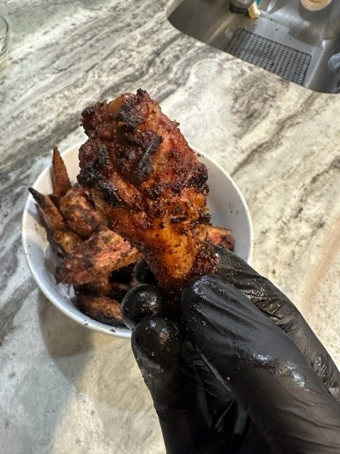 Crispy Smoked BBQ Basil Chicken Wings Recipe