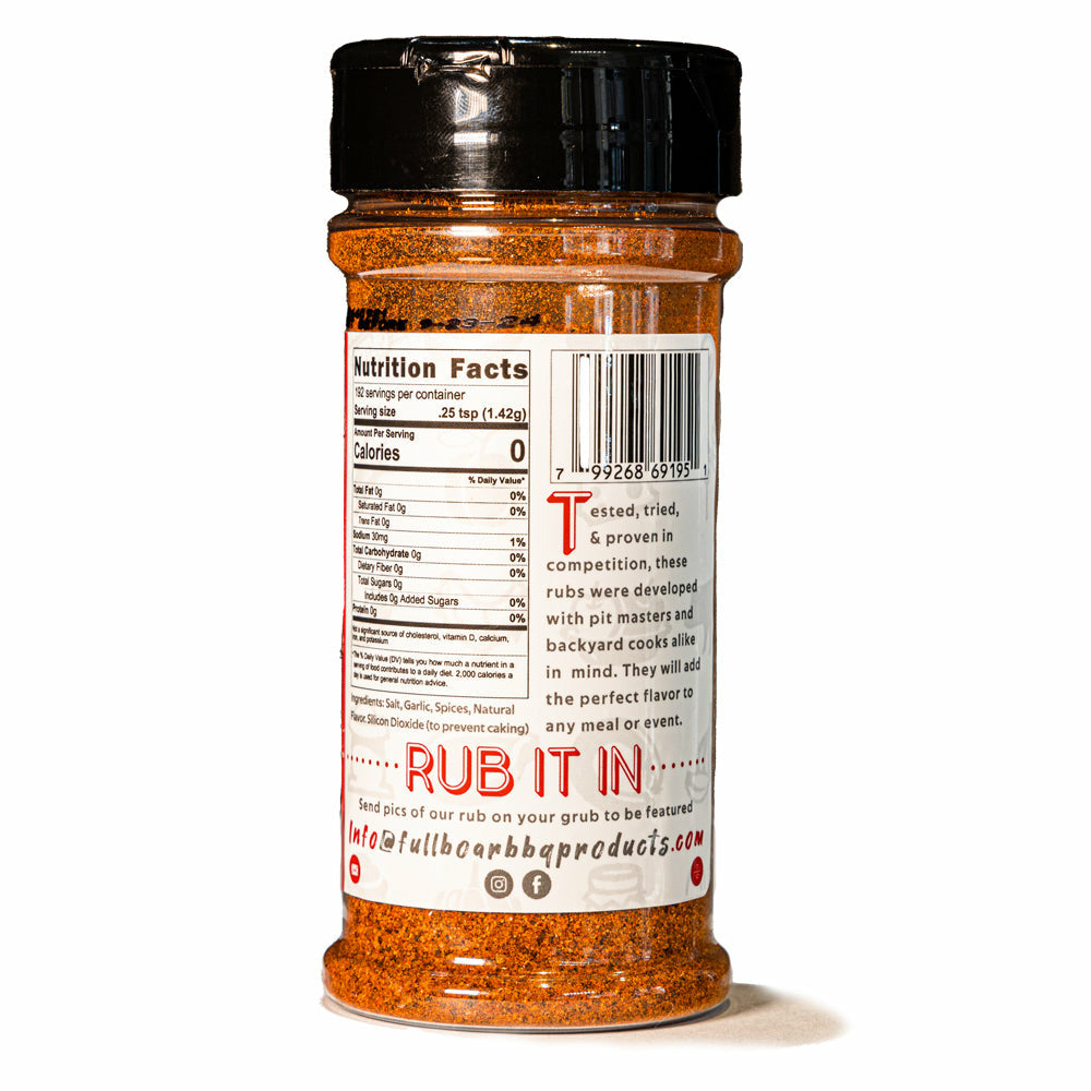 Bonfire Sweet Heat- Spicy BBQ Rub 8.4 oz.