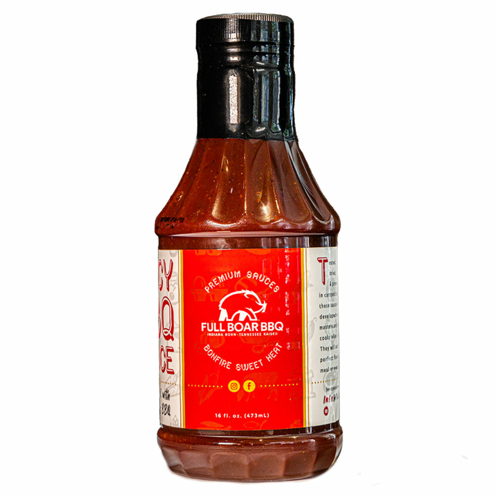 Bonfire Sweet Heat Spicy BBQ Sauce Case of 12 16 oz. Bottles- UPC 7-99268-79767-7