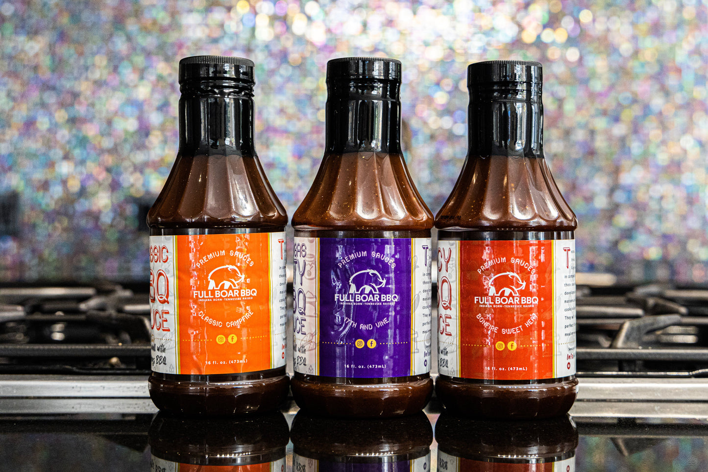 Full Boar BBQ's Whole Dang Sauce Lineup