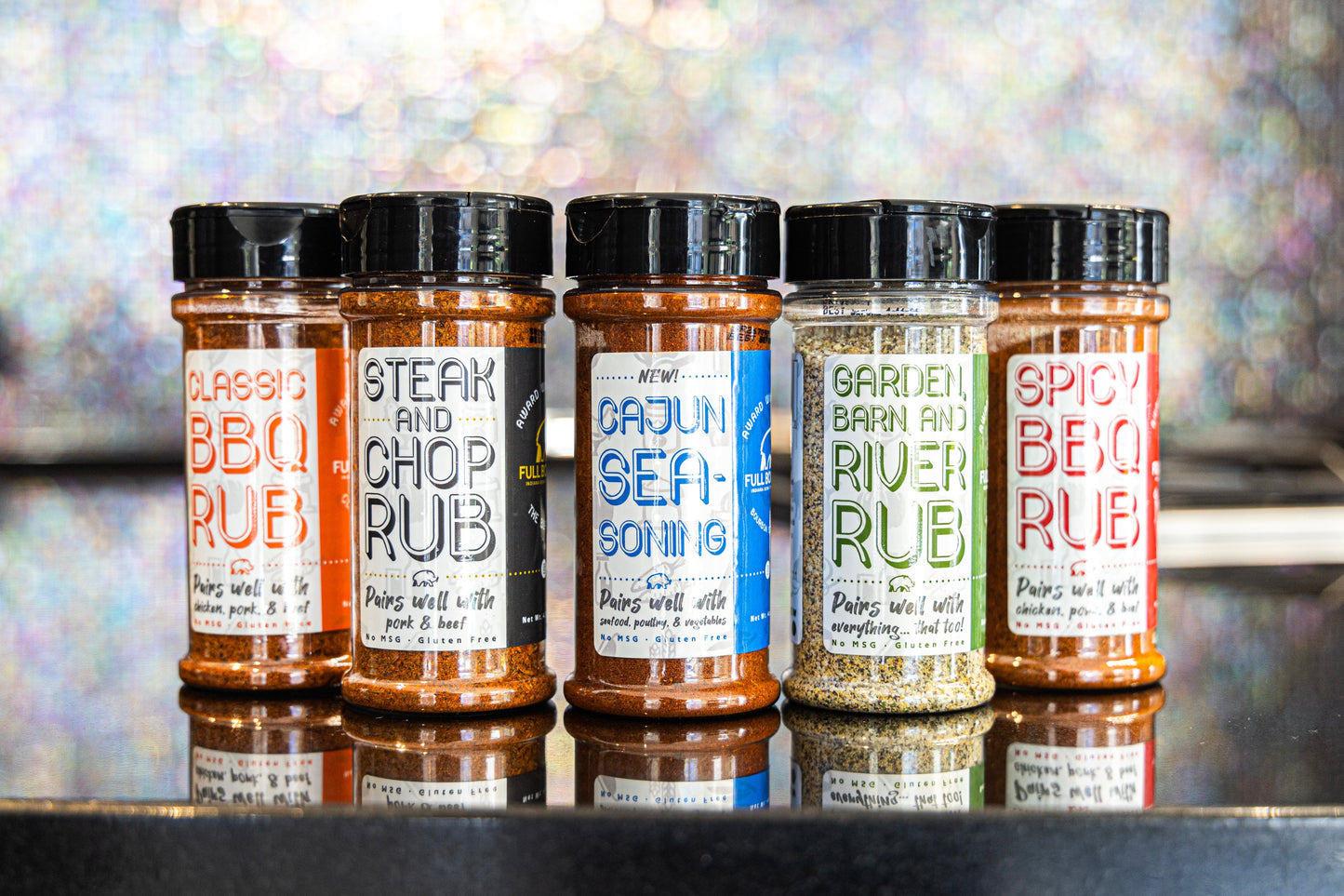 Full Boar BBQ's Whole Dang Rub Lineup